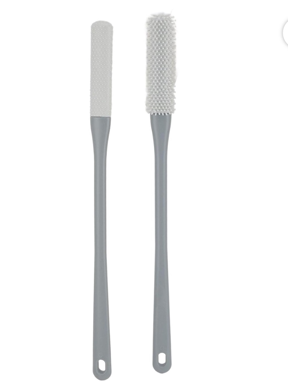 Silicone Shower Toe Scrubber Set in Light Gray NIB